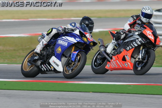 2010-06-26 Misano 0154 Rio - Superstock 1000 - Free Practice - Loris Baz - Yamaha YZF R1